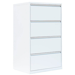4061815525856 - Hängeregistraturschrank signalweiß 4 Schubladen 760 x 620 x 1320 cm  4061815525856 LÜLLMANN