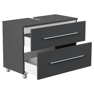 4251982676622 - Mondial Universal Unterbau auf Standfüßen 85 cm SoftClose weiss hochglanz