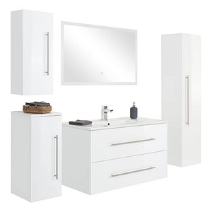 Badmöbel-Set weiß/weiß