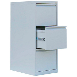 4061815525566 - Hängeregistraturschrank lichtgrau 3 Schubladen 400 x 620 x 1012 cm  4061815525566 LÜLLMANN