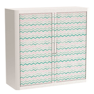 PAPERFLOW easyOffice Colour Rollladenschrank 62835 2 Fachböden 110,0 x 41,5 x 104,0 cm