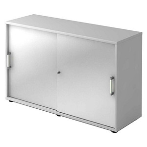 HAMMERBACHER Schiebetürenschrank, V1752S/5/S/CE lichtgrau, silber 1 Fachboden 120,0 x 40,0 x 74,8 cm