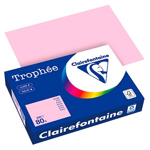 Clairefontaine Kopierpapier Trophee 1973PC rosa A4 80g 3329680000849 Clairefontaine 500 Blatt