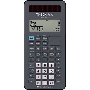 TEXAS INSTRUMENTS TI-30X Prio MathPrint™ Wissenschaftlicher Taschenrechner anthrazit