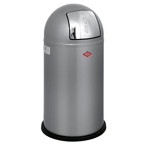 Pushboy Mülleimer 50,0 l silber