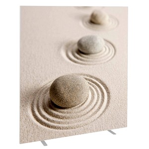 3660141945232 - EasyScreen Trennwand easyScreen HxT 1740 x 390 mm mit Fotomotiv Modell Sand Breite 1600 mm