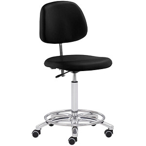 4032376551080 - Arbeitsdrehstuhl  schwarz   chrom bis 120kg 4032376551080 Mayer