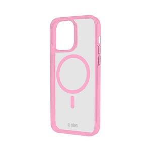 8018417480096 - Mag Frame Handy-Cover für Apple iPhone 15 Pro Max transparent rosa 8018417480096 Sbs