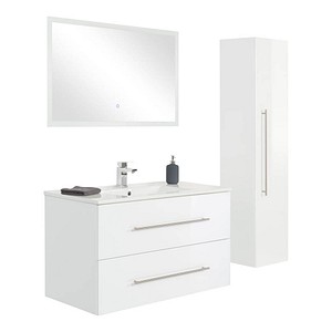 Badmöbel-Set weiß/weiß