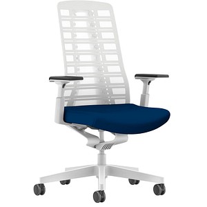 Bürostuhl PUREis3 PU213 8144/MH32/3283/760 blau, weiß