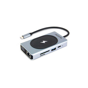 7640239421363 - D32059 10 Port USB-C® (USB 32 Gen 2) Multiport Hub mit Aluminiumgehäuse mit eingebautem Netzwerk-Anschluss mit eingebautem SD-Kartenleser mit USB-C®