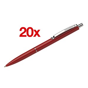 4004675130822 - Kugelschreiber K15 Strichbreite Medium 10 mm Schreibfarbe rot Gehäuse rot dokumentenecht nachfüllbar 20 Stück