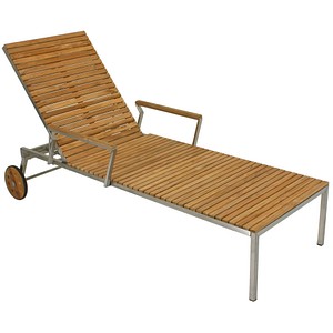 Garden Pleasure Sonnenliege DENVER braun Stahl