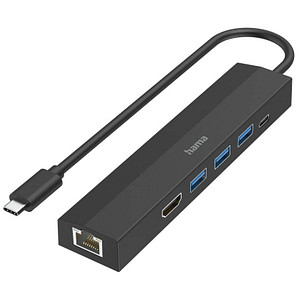 Hama 00200144 interface hub USB-Hubs - USB 3.1 - 6 - Schwarz
