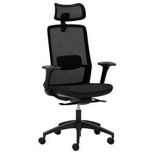 4032376550502 - Bürostuhl  schwarz   schwarz mit Armlehnen bis 120kg 4032376550502 Mayer