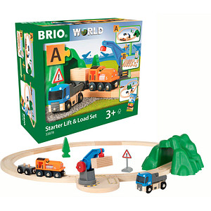 BRIO® Güterzug mit Kran Starter-Set 33878 Spielzeugeisenbahnen