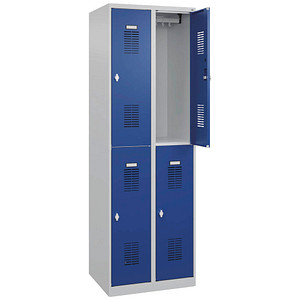 5060166158118 - Spinde Basic Plus enzianblau lichtgrau 088355-20 S10000 4 Schließfächer 600 x 500 x 1850 cm 5060166158118 2 Stück 5060166158118 - Spinde Basic Plus enzianblau lichtgrau 088355-20 S10000 4 Schließfächer 600 x 500 x 1850 cm 5060166158118 2 Stück