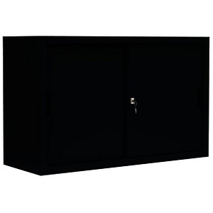 4061815524200 - Schiebetürenschrank 550129 tiefschwarz 1 Fachboden 1200 x 450 x 750 cm  4061815524200 LÜLLMANN