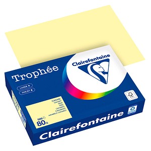 Clairefontaine Kopierpapier Trophee 1977PC kanariengelb A4 80g 3329680000887 Clairefontaine 500 Blatt