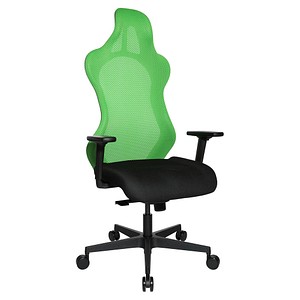 4014296818955 - Bürostuhl Sitness RS Sport Uni mit Armlehnen 3D-Synchronmechanik Muldensitz Kopfstütze petrol schwarz