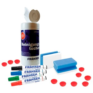 Franken Starter-Set für Magnettafel Schreib- und Rastertafeln Stiften+