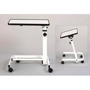 4048792024282 - Comfort Beistelltisch rechteckig abgerundet Holz weiß 600 x 400 x 660 - 980 cm 1 St