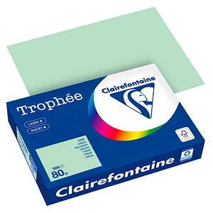 Clairefontaine Kopierpapier Trophee 1975PC hellgrün A4 80g 3329680000863 Clairefontaine 500 Blatt