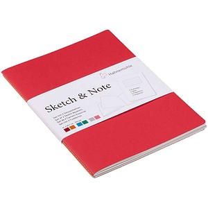 4011367089757 - Notizbücher DIN A4 blanko cerise paprika Softcover 40 Seiten 1 St