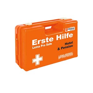 Erste-Hilfe-Kasten Pro Safe Hotel & Pension DIN 13157 + branchenbezogene Zusatzerweiterung orange