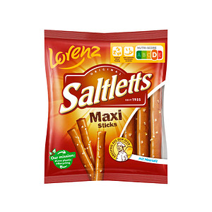 Saltletts Maxi Sticks 125G - Xxl-Salzstangen - Meersalz - Knackiger Knabberspaß - Knusprige Goldbraun - Salzgebäck - Pur. Xxl-Salzstangen Mit Meersalz - Image 2