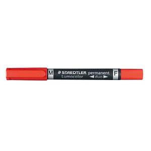 4007817348406 - Permanentmarker Lumocolor duo 348-2 Pack rot 06mm+15mm Rundspitze 4007817348406 Staedtler (Lumocolor) 10 Stück 4007817348406 - Permanentmarker Lumocolor duo 348-2 Pack rot 06mm+15mm Rundspitze 4007817348406 Staedtler (Lumocolor) 10 Stück