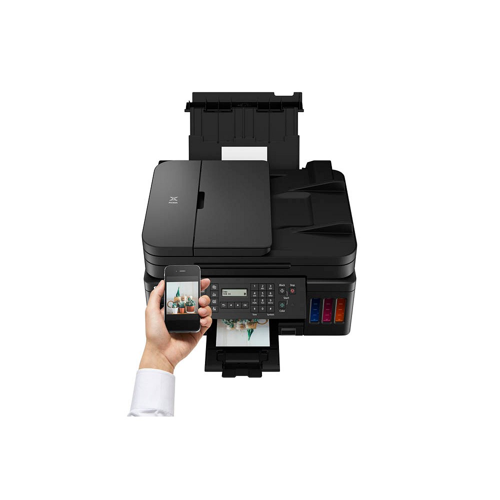 1 Canon schwarz 4 büroshop24 in PIXMA Tintenstrahl-Multifunktionsdrucker >> G7050