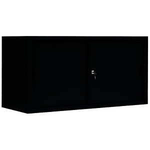 4061815524330 - Schiebetürenschrank 550139 tiefschwarz 1 Fachboden 1600 x 450 x 750 cm  4061815524330 LÜLLMANN