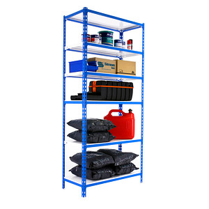 8435104953822 - Schwerlastregal SIMONCLICK SUPERPLUS 6 8435104953822 blau weiß 1100 x 300 x 2500 cm 8435104953822 Simonrack