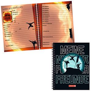 4061947116595 - Freundebuch Ninja Power ca DIN A5 liniert schwarzblau Hardcover 80 Seiten 4061947116595 BRUNNEN
