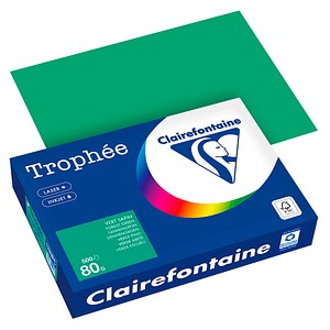 Clairefontaine Kopierpapier Trophee 1783PC tannengrün A4 80g 3329680002539 Clairefontaine 500 Blatt