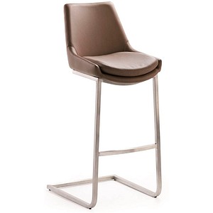 myCOMFORT LINE Barhocker braun Kunstleder