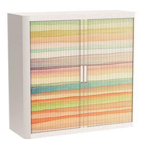 PAPERFLOW easyOffice Colour Rollladenschrank 61636 2 Fachböden 110,0 x 41,5 x 104,0 cm