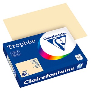 Clairefontaine Kopierpapier Trophee 1787PC chamois A4 80g 3329680002454 Clairefontaine 500 Blatt