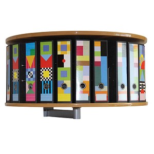 Ordnerdrehsäule buche für bis zu 24 Ordner