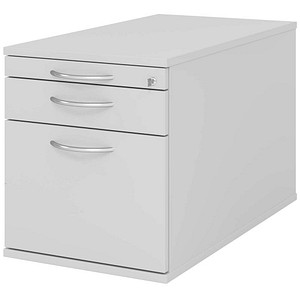 HAMMERBACHER TC20 Rollcontainer lichtgrau 3 Auszüge 42,8 x 80,0 x 51,2 cm