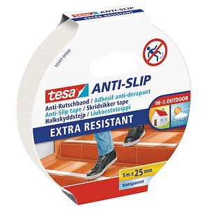 Tesa Anti-Rutsch-Band Extra Resistant Transparent 25 mm x 5 m