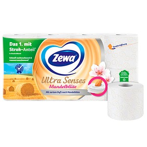 7322541748917 - Toilettenpapier Ultra Senses Mandelmilch 839290 4-lagig weiß 135 Blatt Rolle 7322541748917 8 Rolle