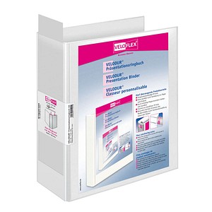 VELOFLEX VELODUR® Präsentationsordner weiß Kunststoff 8,5 cm DIN A4, 1 St.