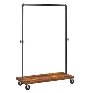 0194343014845 - Rollgarderobe braun Metall 2 Haken 1045 x 1620 cm 0194343014845 VASAGLE