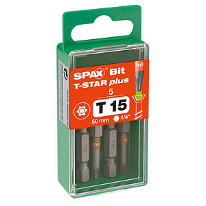 SPAX® T15 T-STAR  Plus Bits, 5 St.