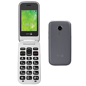 2414 Großtasten-Handy stahl-silber