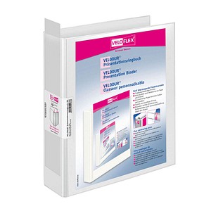 VELOFLEX VELODUR® Präsentationsordner weiß Kunststoff 6,5 cm DIN A4