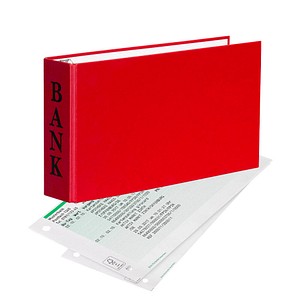 VELOFLEX Bankringbuch 2-Ringe rot 4,5 cm DIN A6 quer