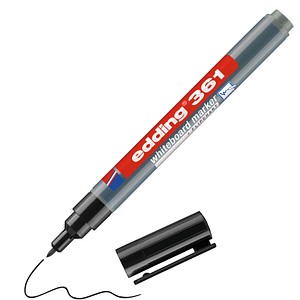 Edding Boardmarker 361, 4-361001, schwarz, 1mm Rundspitze 4004764104567 Edding